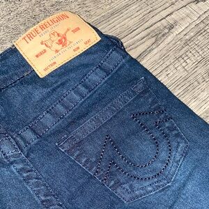 True Religion Girl’s Navy Slim Straight Jeans